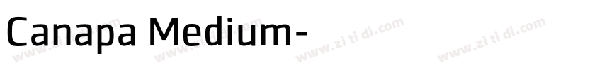 Canapa Medium字体转换